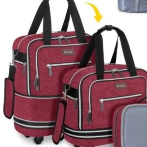 Biaggi EXPANDABLE UNDER-SEAT CARRY-ON Maroon